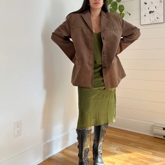 H&m single breasted faux suede jacket - Picture 5 of 9